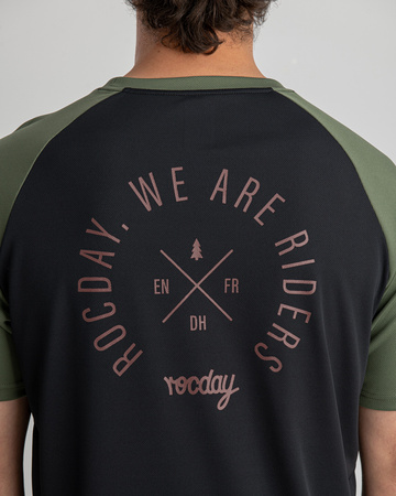 Short sleeve jersey ROOST black-green
