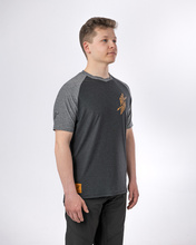 Short sleeve jersey STAGE SHORT black-grey