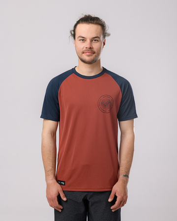 Short sleeve jersey GRAVEL red-navy