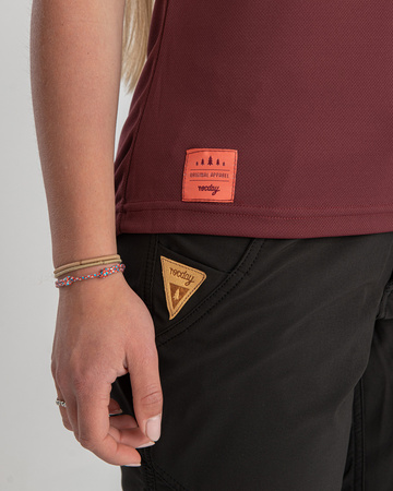 Short sleeve jersey WOODY WMN burgundy