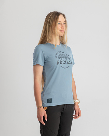 Jersey z krótkim rękawem MONTY WMN szaro-niebieski