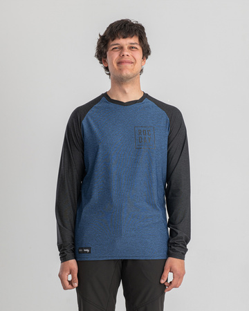 Langarmtrikot STAGE schwartz–blau