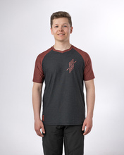 Jersey z krótkim rękawem STAGE SHORT czarny-czerwony