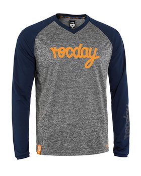 Jersey EVO MELANGE granatowo-brązowy