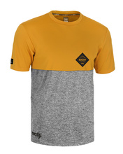 Short sleeve jersey Double melange-yellow