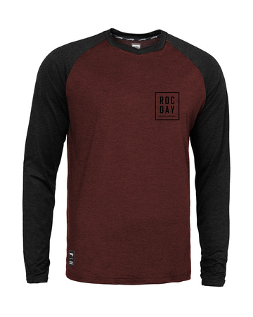 Langarmtrikot STAGE schwartz–rot