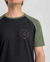 kurzarmtrikot ROOST schwartz-grun