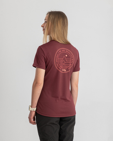 Short sleeve jersey WOODY WMN burgundy