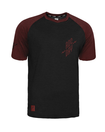 Short sleeve jersey STAGE SHORT black-red