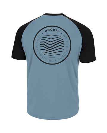 Short sleeve jersey GRAVEL blue-black