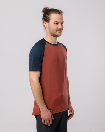 Short sleeve jersey GRAVEL red-navy