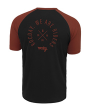 kurzarmtrikot ROOST schwartz-rot