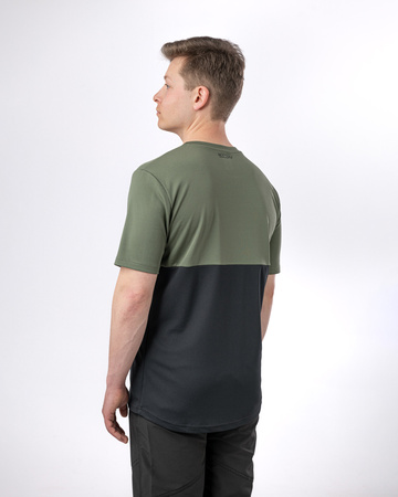 Short sleeve jersey Double V2 black-green
