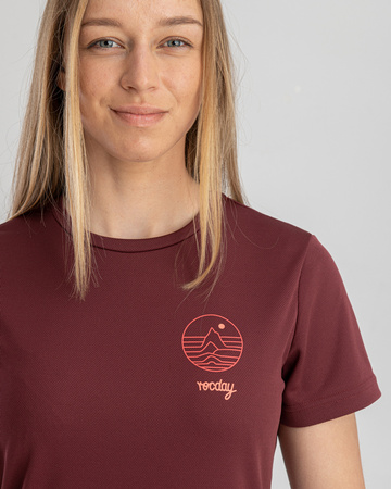 Jersey z krótkim rękawem WOODY WMN burgund