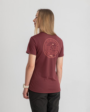 Kurzarmtrikot WOODY WMN burgunderrot