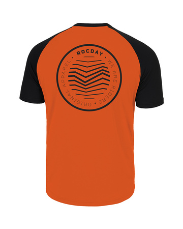 Short sleeve jersey GRAVEL black-orange