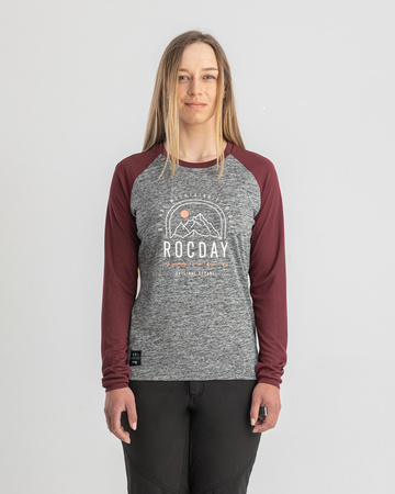 Jersey CAMBER melange-burgundy