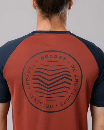 Short sleeve jersey GRAVEL red-navy