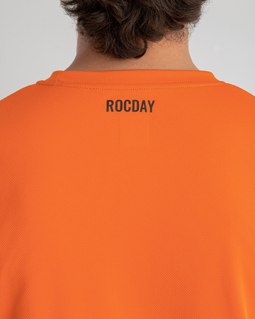 kurzarmtrikot Double ORANGE-SCHWARZ