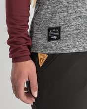 Jersey CAMBER melange-burgundy