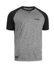 Kurzarm Jersey PARK PROMO melange–black
