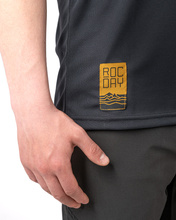 Short sleeve jersey Double V2 black-yellow