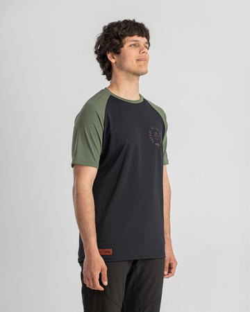 Short sleeve jersey ROOST black-green