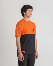 Short sleeve jersey Double ORANGE-BLACK