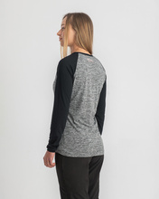 Langarmtrikot Damen CAMBER grau-schwarz