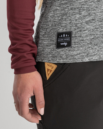 Jersey CAMBER melange-burgundy