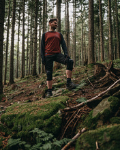 Jersey z długim rękawem STAGE czarny-czerwony