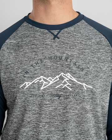 Long Sleeve Jersey Mount melange-navy