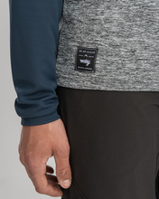 Langarmtrikot Mount melange-navy