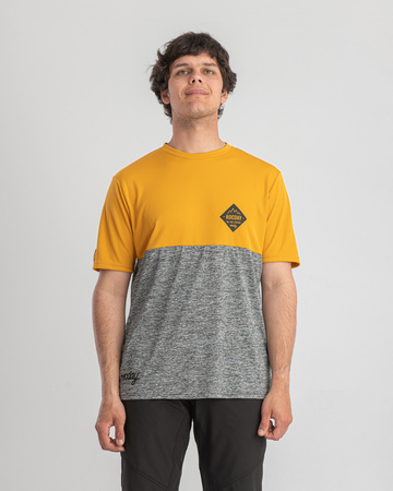 Short sleeve jersey Double melange-yellow