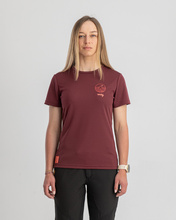 Kurzarmtrikot WOODY WMN burgunderrot