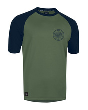 Short sleeve jersey GRAVEL green-navy