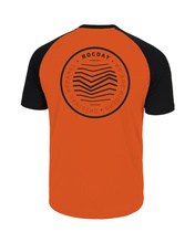 Kurzarmtrikot GRAVEL schwarz-orange