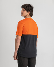 kurzarmtrikot Double ORANGE-SCHWARZ