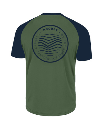 Short sleeve jersey GRAVEL green-navy