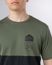 Short sleeve jersey Double V2 black-green