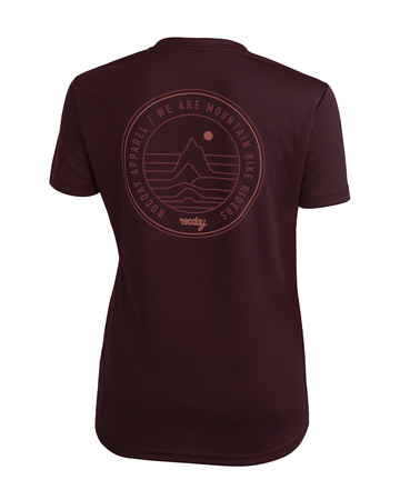 Short sleeve jersey WOODY WMN burgundy