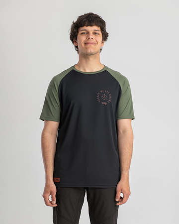 Short sleeve jersey ROOST black-green