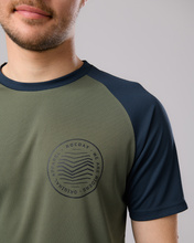 Short sleeve jersey GRAVEL green-navy