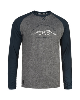 Langarmtrikot Mount melange-navy