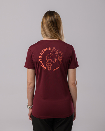 Short sleeve jersey GELATO burgundy