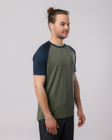 Short sleeve jersey GRAVEL green-navy