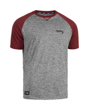 Short sleeve jersey PARK PROMO melange-dark red