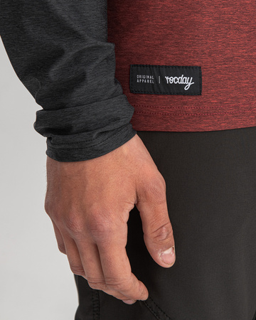 Langarmtrikot STAGE schwartz–rot