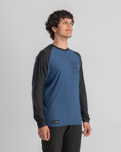 Langarmtrikot STAGE schwartz–blau