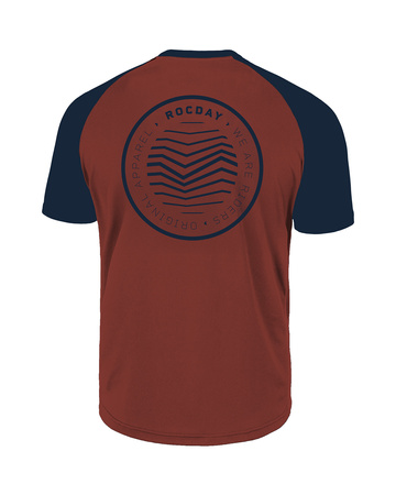 Short sleeve jersey GRAVEL red-navy